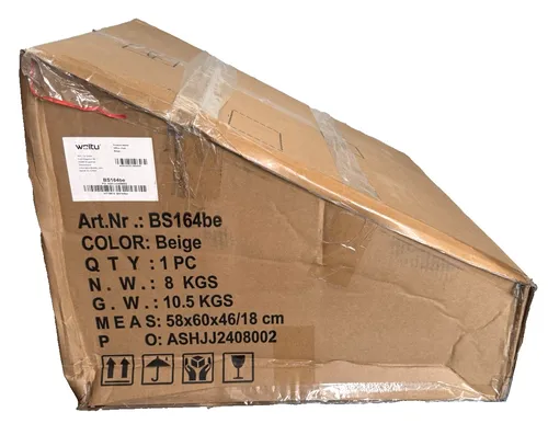 WOLTU Schreibtischstuhl Bürostuhl Schminkstuhl m. Rollen Stoff Beige BS164be NEU