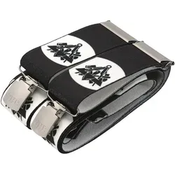 FHB Hosenträger Maurer ALEXANDER, schwarz - Grau