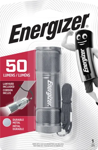 Energizer Taschenlampe 3 LED Metal Light silber, mit 3x AAA Batterien