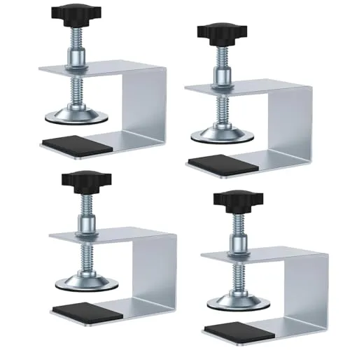 Produktbild Stück C Klemme, Edelstahl Schraubklemme Verstellbarer Tischklemme mit Anti-Rutsch-Pad Schraubzwingen Klein für Schublade Heimwerken Schrankhilfen (Abmessungen gemäß Abbildung) 4