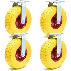 Bockrolle Set 4x Metallfelge