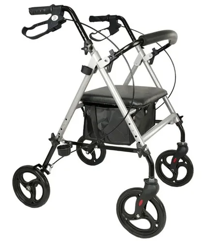 Ausilium Rollator aus leichtem Aluminium, 4 Räder, zusammenklappbar
