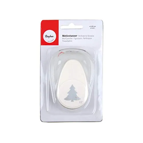 Rayher 69010000 Motivstanzer: Tannenbaum, 3,81cm ø, (1 1/2), SB-Blister 1Stück