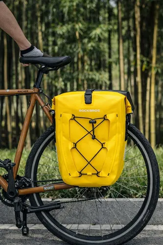ROCKBROS Fahrradtasche Fahrradtasche Gepäckträgertasche wasserdicht, superschnelle Befestigung, absolut fest
