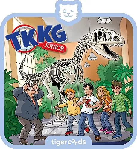 tigermedia tigercard TKKG Junior Folge 5 Dino-Dieb Abenteuer Helden Jungs Mädchen tigerbox Audioplayer Streamingbox Kinderlieder Hörspiel Hörbuch, Dino (TKKG Junior)
