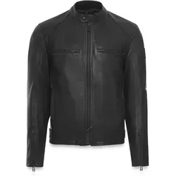 Belstaff Broughton Motorrad Lederjacke, schwarz, Größe 2XL für Männer