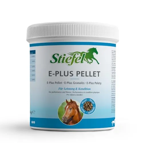 Produktbild Stiefel E-Plus für Pferde, kann die Leistungsbereitschaft, Kondition & Belastbarkeit unterstützen, Vitamine E mit Selen und Lysin, Pellets, 1kg