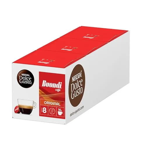 Nescafé DOLCE GUSTO Espresso Buondi Kapseln, 3 x 16 Stück - Genießen Sie den herzhaften Geschmack des Nescafé DOLCE GUSTO Espresso Buondi. Perfekt für Ihre Dolce Gusto Maschine, ideal für Kaffeeliebhaber, die besonderen Genuss suchen.