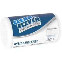 Müllbeutel Professional Line Clean and Clever 30L weiß PRO 73