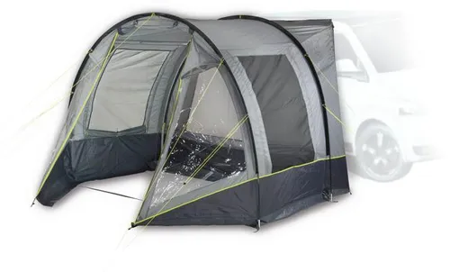 HIGH PEAK Busvorzelt Avio 2.0 - Leichtgewicht Tunnelzelt - Zelt für Busse mit 2,10m Stehhöhe, 4000mm wasserdicht und reißfestem Moskitonetz für besten Komfort und Insektenschutz.