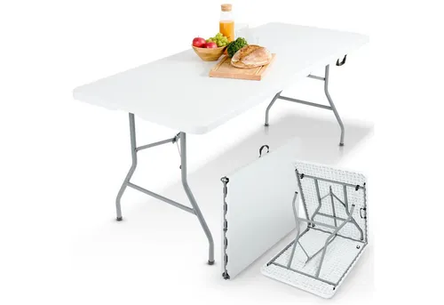 Arebos Klapptisch 182 x 74 cm in weiß von AREBOS