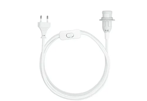 kwmobile E14 Lampenfassung mit Schalter, 3,5m Textilkabel, Schraubring Elektro-Adapter, 354,00 cm