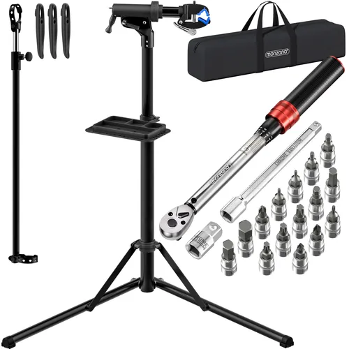 MONZANA® Fahrradmontageständer 50 kg mit Drehmomentschlüssel