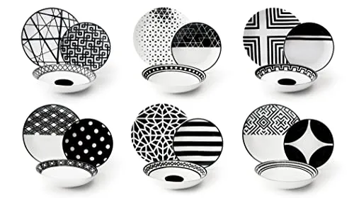 Excelsa Emily Tellerservice, 18-teiliges Porzellan-Set von Excelsa