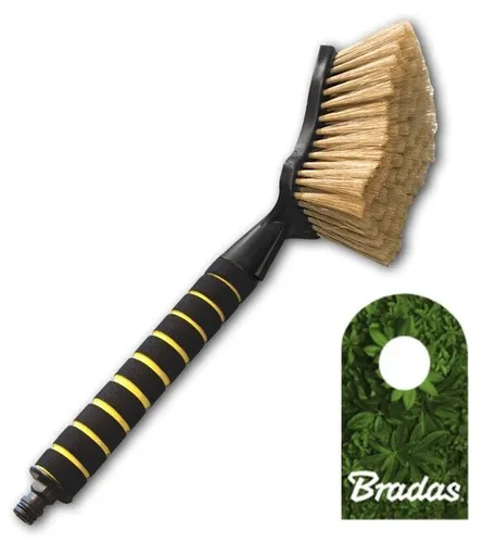 Waschbürste Autowaschbürste mit Wasserdurchlauf Handbürste Bradas 8764