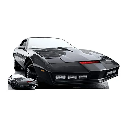 Star Cutouts Ltd SC1640 Kitt Car Knight Rider großer Ausschnitt mit kostenlosem Mini-Kartonständer für THR Home, Decor & 1980er Fans, mehrfarbig
