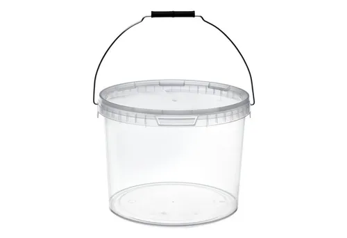 Garronda Putzeimer mit Deckel Transparent GD-0072, 100-tlg. Set für vielseitige Aufbewahrung - Vielseitige Garronda Eimer mit Deckel für die Aufbewahrung von Lebensmitteln und Chemikalien. Ideal für Ordnung in Küche, Garage und mehr – auslaufsicher und langlebig.