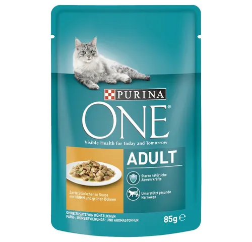 Purina ONE Adult mit Huhn & grünen Bohnen 85 g