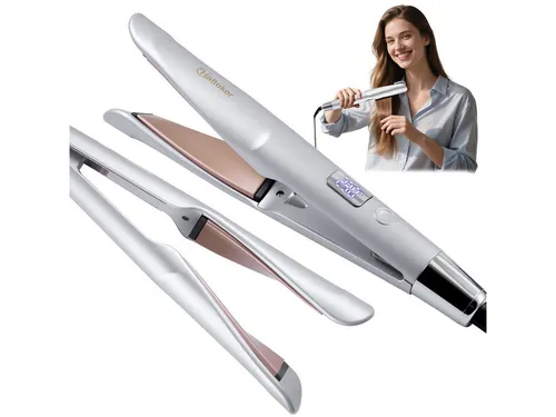HATTEKER Glätteisen HT-136 Professional 2-in-1 Lockenstab & Haarglätter, 11 Temperaturstufen, Automatische Abschaltung