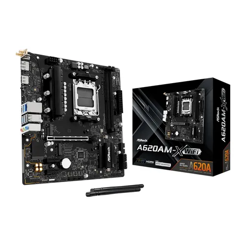 ASRock A620AM-X WiFi AM5 mATX Mainboard