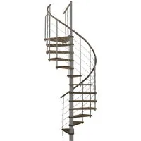 Minka Spindeltreppe Venezia Walnuss Grau Ø 160 cm