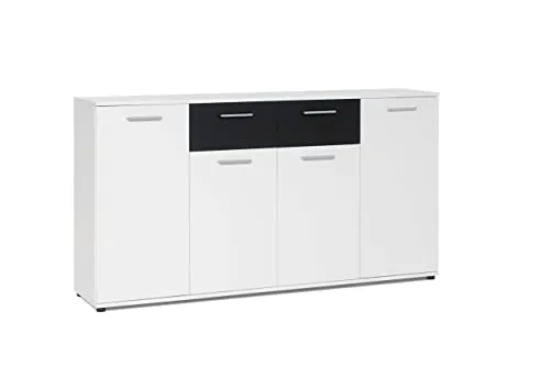 Kommode Jack (3 Farbkombinationen) mit 4 Türen, 2 Schubkästen