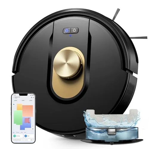 Vexilar W9 Staubsauger Roboter mit Wischfunktion – 3-in-1 Saug- und Wischgerät mit 8000Pa Saugkraft