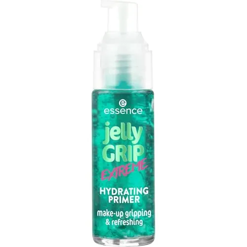 Produktbild essence jelly GRIP EXTREME HYDRATING PRIMER, Grün, feuchtigkeitsspendend, langanhaltend, glättend, strahlend frisch, vegan, ölfrei, ohne Parabene, ohne Mikroplastikpartikel, 1er Pack (29ml)