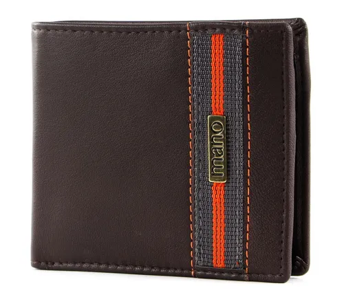 MANO Geldbörse Don Leonardo RFID - Hochwertige Ziegenleder Geldbörse mit RFID-Schutz - Geldbörsen mit RFID-Blocker für sicheren Schutz Ihrer Karten, praktisches Design und hochwertige Verarbeitung aus Ziegenleder.