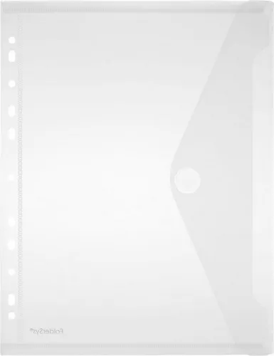 FOLDERSYS Fächermappe Sammelhülle A4 Lochrand transparent