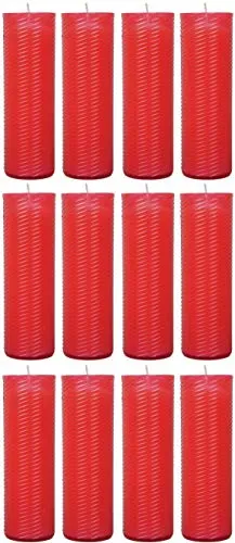 HS Candle Grabkerze 12-tlg Spar-Set - Wachskerzen für Grablaternen, mit ca. 75 Stunden Brenndauer und hochwertiger Qualität, spenden Trost und verschönern die letzte Ruhestätte.