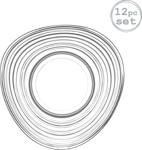 LAV Derin Glas Tee / Kaffeetasse Untertassen - 130ml - Packung mit 12