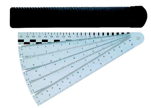 STANDARDGRAPH Zeichenlineal Standardgraph Fächermaßstab Bauwesen 20 cm 1 Stück