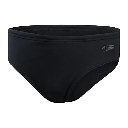 Speedo Jungen ECO Endurance+ 6,5 cm Badehose | Chlorbeständig | Schnelltrocknend | Stretchmaterial | Recyclingmaterial | Bequeme Passform Schwimmbekleidung, Schwarz, 5-6