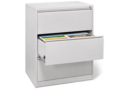 Soennecken Hängeregisterschrank Hängeregistraturschrank 2bahnig 840x1020x620mm 3 Schübe lichtgrau