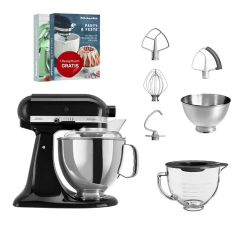 KitchenAid Küchenmaschine KitchenAid 4,8 L 5KSM175 Artisan Glasset mit Glasschüssel