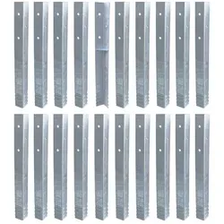 FATMOOSE Schaukelanker SolidRoot Winkelanker Set – 4 bis 20 feuerverzinkte Bodenanker für sichere Spieltürme