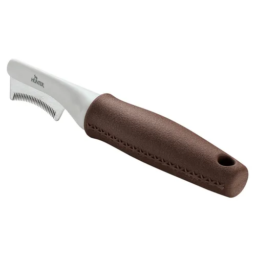Hunter SPA Trimmmesser sichelförmig, für Hunde, fein, 18,5 x 4,0 cm