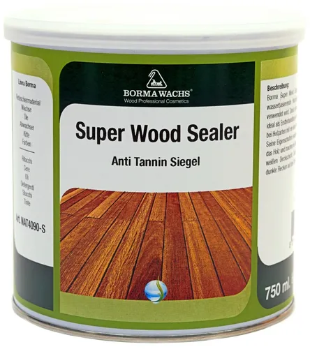 Super Wood Sealer Weiss Anti Tannin Grundierung Sperrgrund 750ml