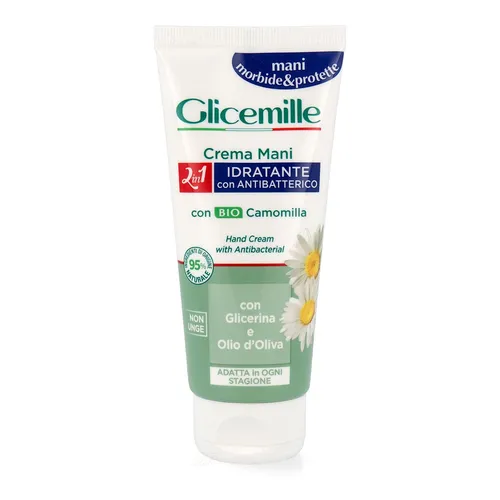 Glicemille feuchtigkeitsspendende Hand und Nagelcreme Bio Kamille Glicerin und O