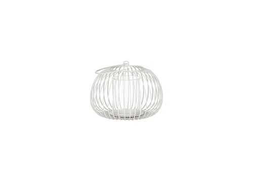 blomus Laterne ELUA DH 20x24.50 cm weiß - Elegante Laterne in Weiß, Größe DH 20x24.50 cm, aus hochwertigem Metall, ideal für stimmungsvolle Beleuchtung im Innen- und Außenbereich.
