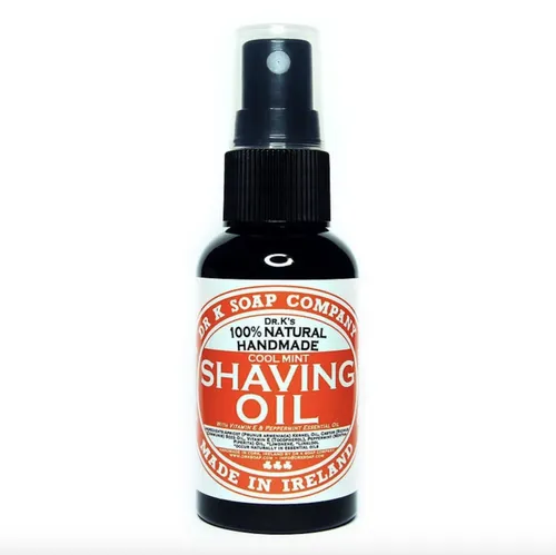 Dr-K-Soap-Company Bartpflege Peppermint Shaving Oil 50 ml - Rasur- & Bartpflege mit natürlichem Pfefferminzöl für erfrischende Rasurerlebnisse. Weicht Barthaar effektiv auf und schützt die Haut durch Rizinusöl und Vitamin E.