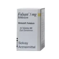 Folsan 5 mg Tabletten 20 St