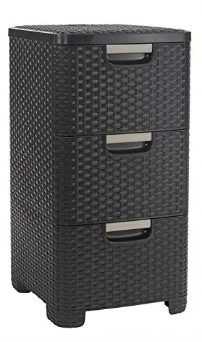 Curver Rack mit Schubladen 3x14L STYLE dunkelbraun von Curver