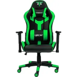 Hyrican Striker WZ603 Copilot Gaming Stuhl - Ergonomisch und Stilvoll in Schwarz/Grün - Der Hyrican Striker Gaming-Stuhl bietet optimalen Sitzkomfort durch hochwertiges Kunstleder und ergonomisches Design. Verstellbare Armlehnen und eine neigbare Rückenlehne machen ihn ideal für lange Spielsessions.