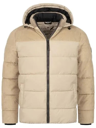 Indicode Steppjacke Herren INLockly – Sportliche Winterjacke in Daunen-Optik - Diese vielseitige Winterjacke aus strapazierfähigem Polyester bietet optimalen Schutz vor Kälte und Wind. Ideal für die Stadt oder Outdoor-Aktivitäten – mit hohem Kragen und Kapuze für zusätzlichen Komfort.