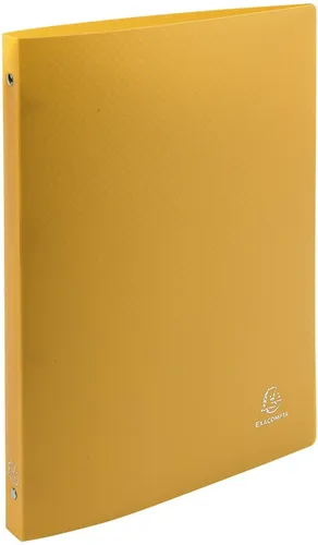 Ringbuch aus PP 500? mit 4 Ringen 15mm, Rücken 20mm, blickdicht, für DIN A4 Gelb