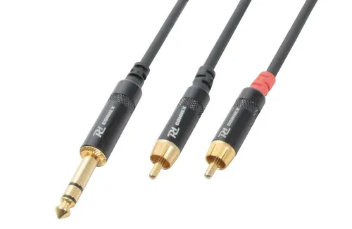 PD Connex Adapterkabel 6.3mm Klinke Stereo / 2x Chinch (RCA) Male 1.5m