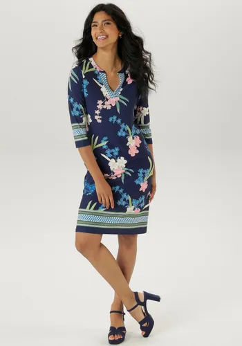 Aniston SELECTED Jerseykleid mit Zickzack Bordüre von Aniston