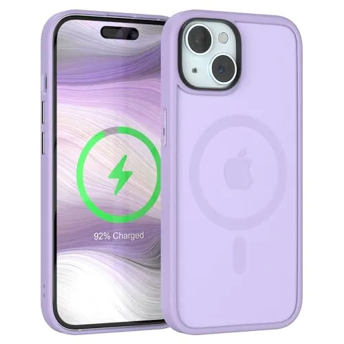 EAZY CASE Ultra Schutz Outdoor Hülle kompatibel mit iPhone 15 kompatibel mit Qi-Charging, hochwertige Schutzhülle mit Aufprallschutz, Stoßfest, Kratzfest, Handyhülle mit Kameraschutz, Lila